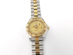 TAG Heuer 2000 Classic WK1321 Champagne Dial 28mm Ladies 18k Gold