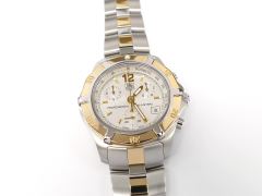 TAG Heuer 2000 Exclusive CN1151 Silver Chronograph with 18k Gold