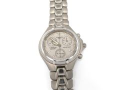 Tissot Titanium Chronograph T645P Grey Dial Ladies 33mm with Date