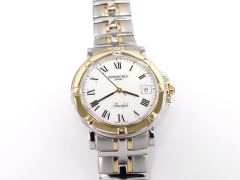 Raymond Weil Parsifal 9550 White Roman Numeral Dial - Steel & Gold