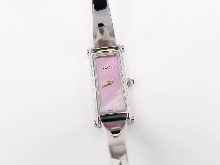 Gucci mother of pearl bangle watch sale