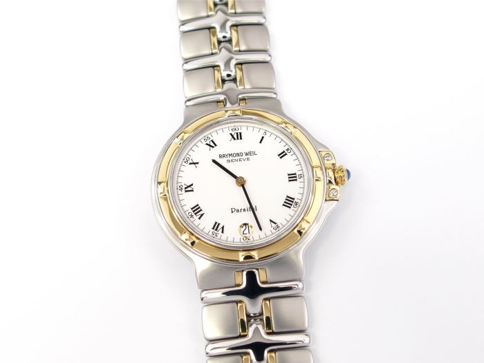 Raymond Weil Parsifal 9190 White Dial 33mm with 18k Solid Gold