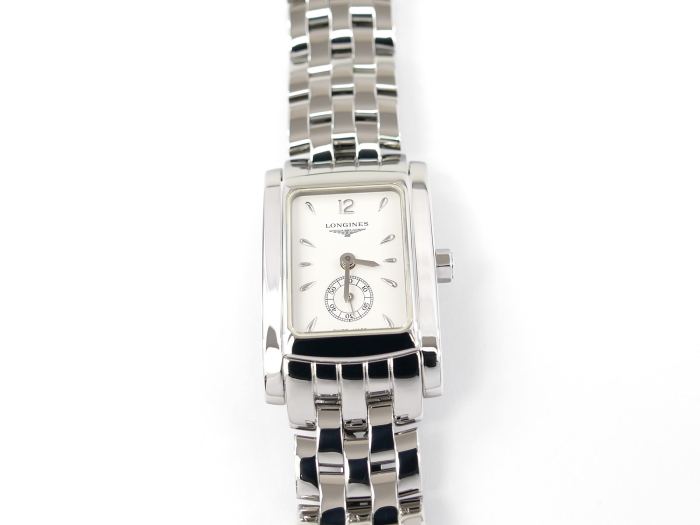 Longines DolceVita White Rectangular Dial L5.155.4 Stainless Steel