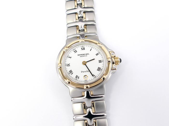 Raymond Weil Parsifal 9990 White Dial 26mm with 18k Solid Gold