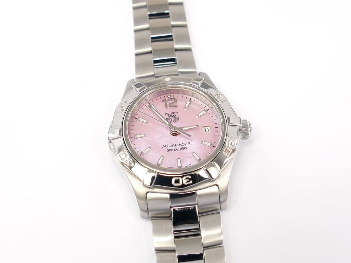 Tag heuer pink on sale mother of pearl watch